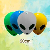 036 –ALIEN DE ACRÍLICO ESPELHADO - 20 CM