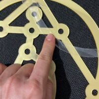 010 – ADEN DE PAREDE DOURADO E ESPELHADO - 20 CM