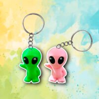 018 – CHAVEIROS ALIEN COMPANHEIRO - ROSA + VERDE