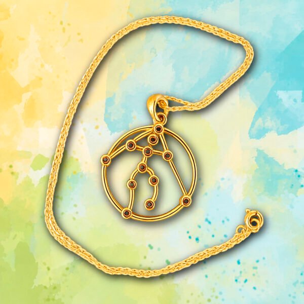 013 – PINGENTE ADEN COM GARGANTILHA - MAGNETIZADO DOURADO
