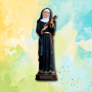 031 - 01- SANTA RITA 30 CM - MAGNETIZADA - CORTE DE LAÇOS FAMILIARES DESFAVORÁVEIS